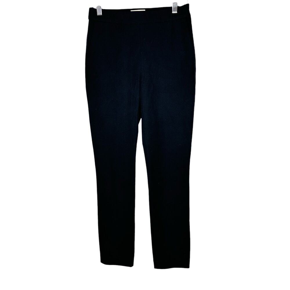 NWT Sezane Womens Clara Trousers UK 6 US 2 Pockets Tapered Leg Side Zip Black‎